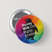 Rainbow Penguin-toets Ronde Button 5,7 Cm (Voorkant /achterkant)