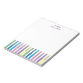 Rainbow Pens Personalized Teacher Notitieblok (Linkerzijde)