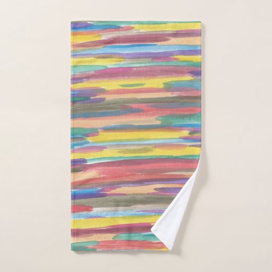 Rainbow-penseelstreken voor handdoeken (Handdoek)