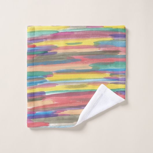 Rainbow-penseelstreken voor handdoeken (Wasdoekje)