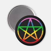 Rainbow Pentacle Magneet (Voorkant / Achterkant)