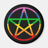 Rainbow Pentacle Magneet (Voorkant)
