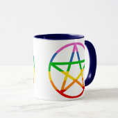Rainbow Pentacle Mok (Voorkant rechts)