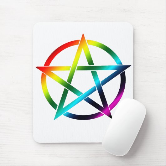 Rainbow Pentacle Mousepad Muismat (Met muis)