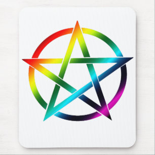 Rainbow Pentacle Mousepad Muismat