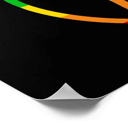 Rainbow Pentacle Poster (Hoek)