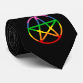 Rainbow Pentacle Stropdas (Opgerold)