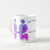 Rainbow Peony, gepersonaliseerd Koffiemok (Voorkant links)