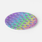 Rainbow Peppermint Snoep Papieren Borden Papieren Bordje (Gekanteld)