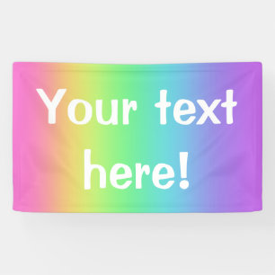 Rainbow Personal Party Banner