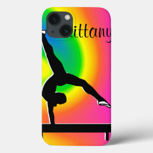 RAINBOW PERSONALISEERDE GYMNASTICS IPAD MINI ZAAK iPhone 13 HOESJE