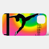 RAINBOW PERSONALISEERDE GYMNASTICS IPAD MINI ZAAK Case-Mate iPhone CASE (Achterkant (horizontaal))