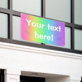 Rainbow Personalized Banner (Buitenkant Gebouw)
