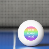 Rainbow Personalized Beer Pong Ball (Net)
