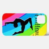 RAINBOW PERSONALIZED GYMNAST IPAD MINI ZAAK Case-Mate iPhone CASE (Achterkant (horizontaal))