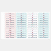 Rainbow Personalized Name School Waterproof Modern Labels (Vel)