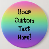 Rainbow persoonlijke pinon-Button Ronde Button 6,0 Cm (Voorkant)