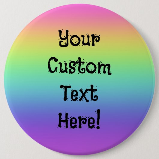 Rainbow persoonlijke pinon-Button Ronde Button 6,0 Cm (Voorkant)