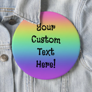 Rainbow persoonlijke pinon-Button Ronde Button 6,0 Cm