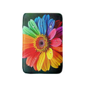 Rainbow Petal Flower Art Badmat (Voorkant Verticaal)