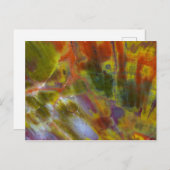 Rainbow Petrified Wood Briefkaart (Voorkant / Achterkant)