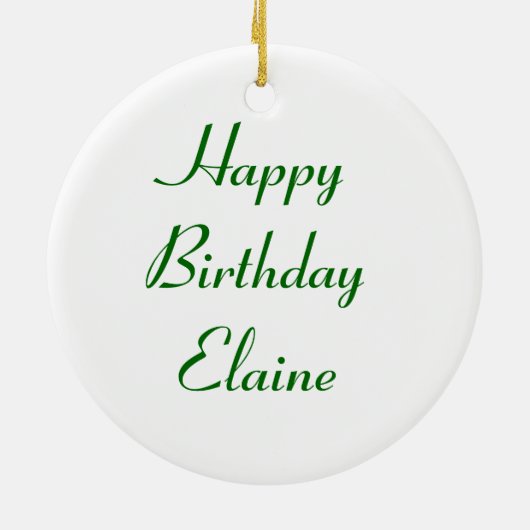 Rainbow Petunia Custom Birthday Keramisch Ornament (Achterkant)