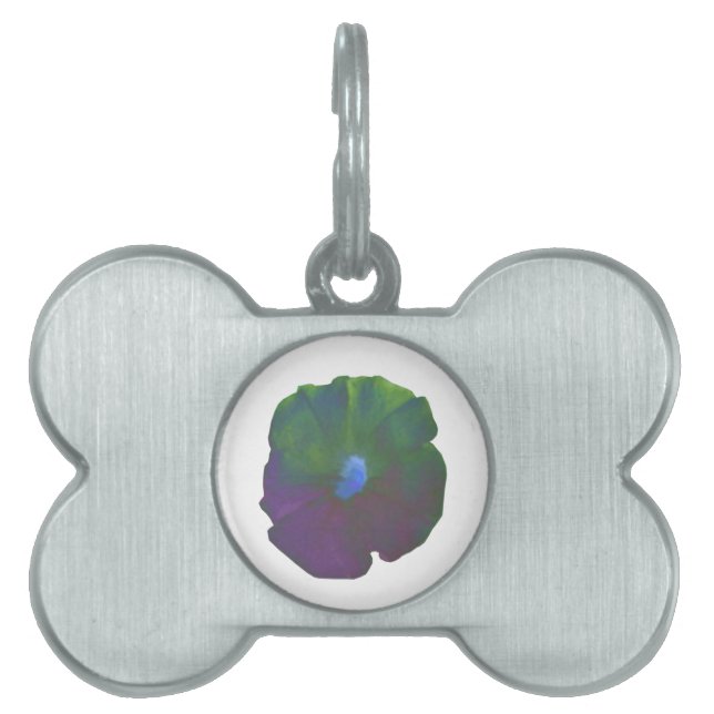 Rainbow Petunia Pet Tag Huisdieren Naamplaatje (voorkant)