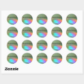 Rainbow Phantoms Bookplate Ronde Sticker (Vel)