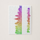 Rainbow Philadelphia skyline Legpuzzel (Verticaal)