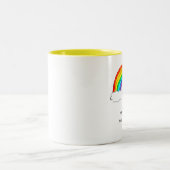 Rainbow Philosophy Tweekleurige Koffiemok (Center)