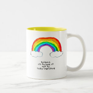 Rainbow Philosophy Tweekleurige Koffiemok