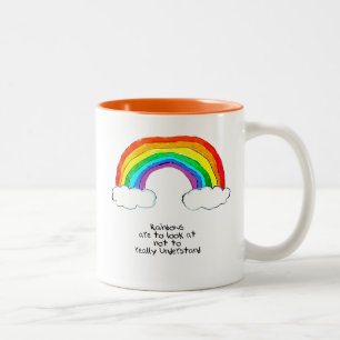 Rainbow Philosophy Tweekleurige Koffiemok
