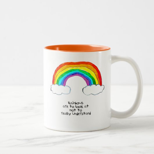 Rainbow Philosophy Tweekleurige Koffiemok (Rechts)