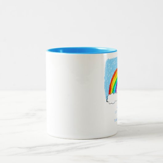 Rainbow Philosophy Two-Tone Coffee Mok (Center)