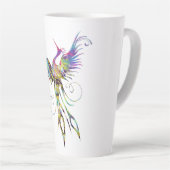Rainbow Phoenix Latte Mok door Brow Bird (Rechterhoek)