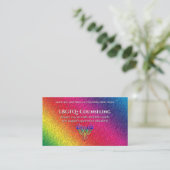 Rainbow Phoenix Rising LBGTQ+ counseling Business Visitekaartje (Staand voorkant)
