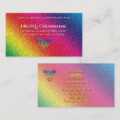 Rainbow Phoenix Rising LBGTQ+ counseling Business Visitekaartje (Voorkant / Achterkant)