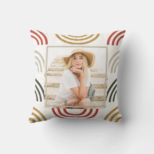 Rainbow Photo Sierkussen (Achterkant)