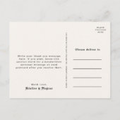 Rainbow Photo Wedding van Modern Retro 70 bedankt Briefkaart (Achterkant)