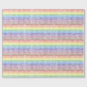 Rainbow Pi Day Wrapping Paper Cadeaupapier (Vlak)