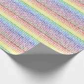 Rainbow Pi Day Wrapping Paper Cadeaupapier (Hoek)