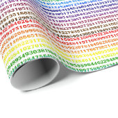 Rainbow Pi Day Wrapping Paper Cadeaupapier (Rol Hoek)