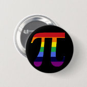 Rainbow Pi Ronde Button 5,7 Cm (Voorkant /achterkant)