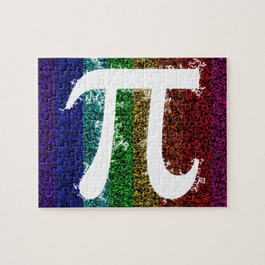 Rainbow Pi-teken Legpuzzel (Horizontaal)