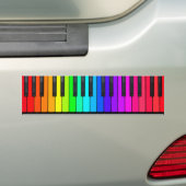 Rainbow Piano Keyboard-Bumpersticker Bumpersticker (Op auto)