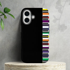 Rainbow Piano Keys iPhone 16 Hoesje