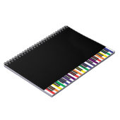 Rainbow Piano Keys Notitieboek (Linkerzijde)
