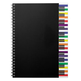 Rainbow Piano Keys Notitieboek