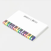 Rainbow Piano Keys Post-it® Notes (Schuin)