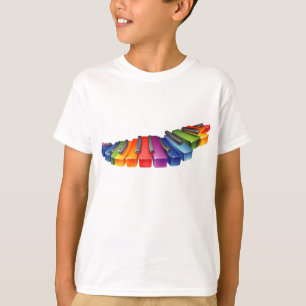 Rainbow Piano Keys T-Shirt